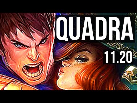 GAREN & Soraka vs MISS FORTUNE & Yuumi (ADC) | Quadra, 1500+ games | BR Master | v11.20