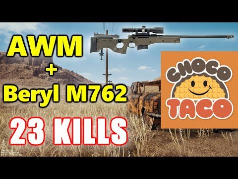 PUBG - TSM ChocoTaco - 23 KILLS - AWM + Berly M762 #SOLO