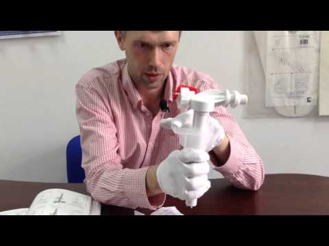 Чешский шар кран с боковой подачей Alca Plast A15 1/2"