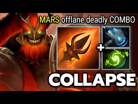 COLLAPSE [Mars] Offlane Meteor Hammer Super Snowball Shutdown Enemy 7.34c Dota 2 (Fullmatch)