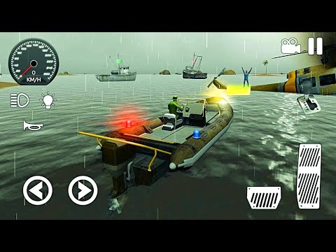 Boat Coast Rescue Game 2020 - Lifeguard Ship Emergency Driving Simulator - Android GamePlay