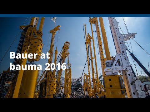 BAUER Maschinen GmbH – Bauer at bauma 2016