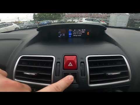 How to Navigate Through Top Screen in Subaru XV ( 2012 - 2017 )