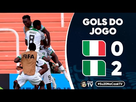 Gols e lances de Itália x Nigéria