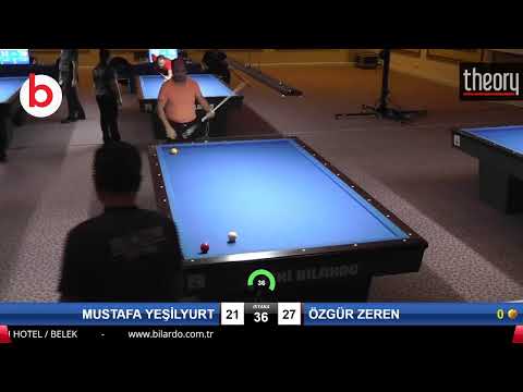 MUSTAFA YEŞİLYURT & ÖZGÜR ZEREN Bilardo Maçı - 2020 TK 1.ETAP ANTALYA-5.ÖN ELEME