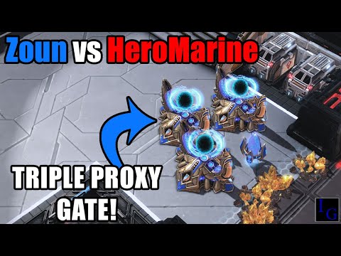 Zoun's PROXY PRODUCTION vs HeroMarine! | StarCraft 2 SC2 IEM Katowice 2022 Highlight Match