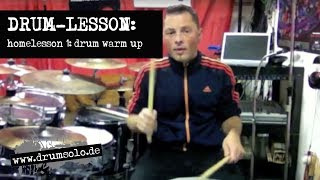 Drum Warm Up: Stickings & Techniques with Triplets | HOMELESSON 1