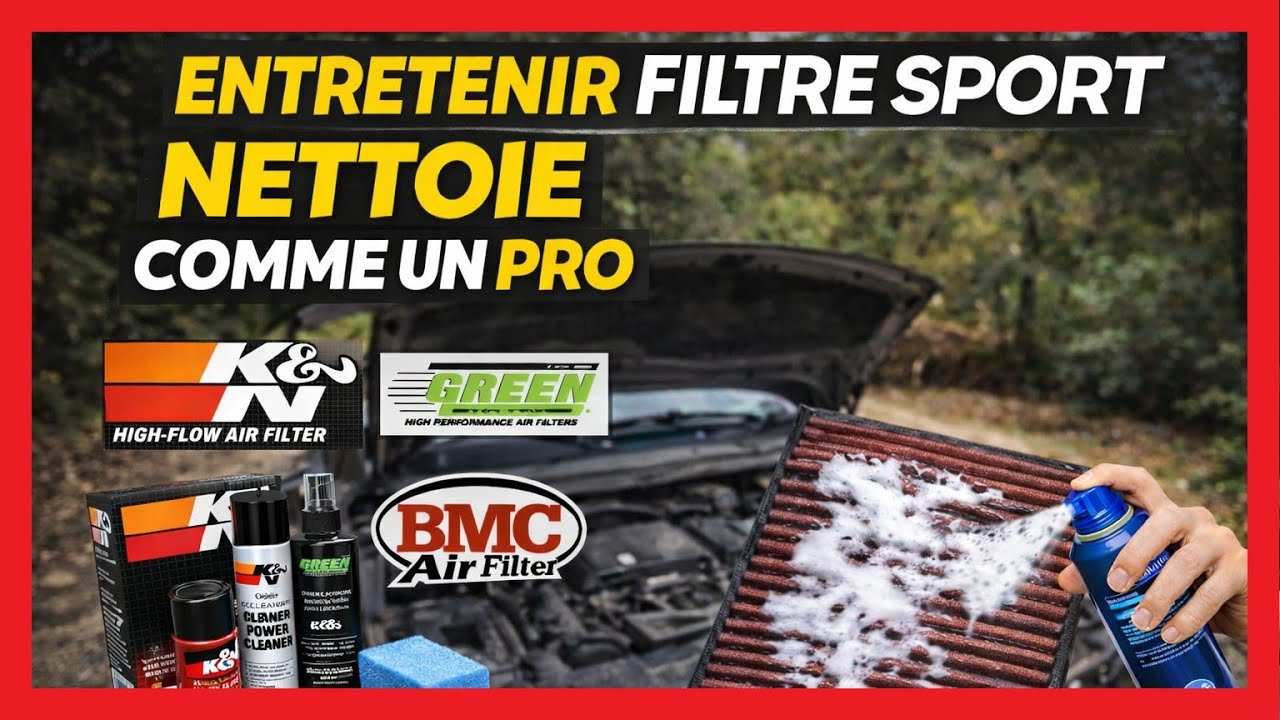 TUTO Nettoyer & Entretenir Filtre à Air Sport KN, GREEN, BMC...