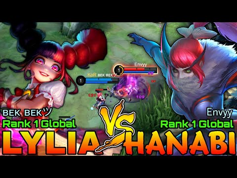 Top 1 Global Lylia [ ʙᴇκ ʙᴇκツ ] VS Top 1 Global Hanabi [ Envyy ] - Mobile Legends