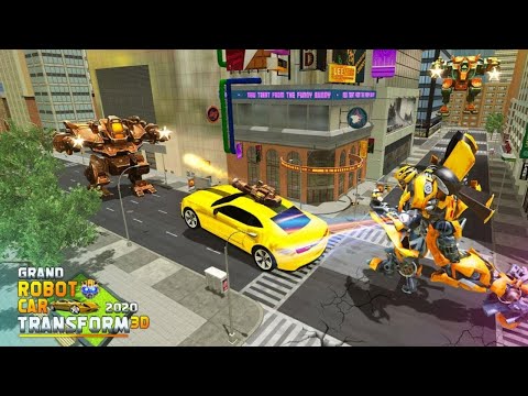 Optimus Prime Bumblebee Grand Robot Car Transform 3D Part 5 6 7 -  Android Gameplay FHD
