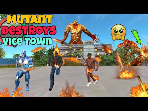 Mutant Destroy Vice Town । Rope Hero Vice Town Game । Big Fight । Junnu Malik Gaming