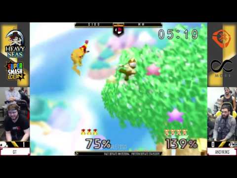 LGB - GT (Pikachu) Vs. Andykins (Fox) SSB64 - Placement Pools $100 mm