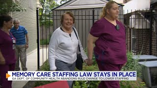 GA Dept. of Community Health abandons rule change to lower staffing in memory care facilities