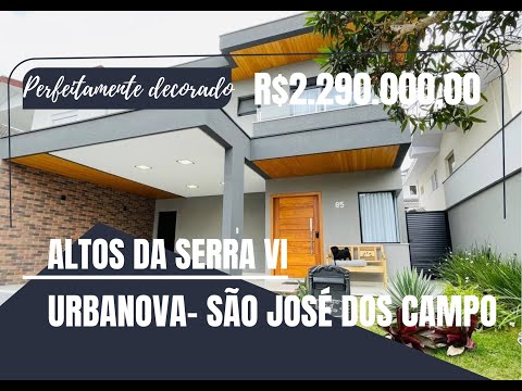 CONSTRUÇÃO/2021. CASA SOBRADO MODERNA COM PISCINA  EM CONDOMÍNIO FECHADO NO BAIRRO URBANOVA