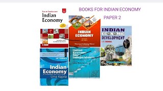 ECONOMICS OPTIONAL PAPER 2 INDIAN ECONOMY BOOKS FOR UPSC/UPPSC
