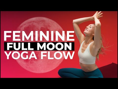 SACRED FEMININE FLOW YOGA WITH MUSIC | 10 Minute Full Moon Yoga
