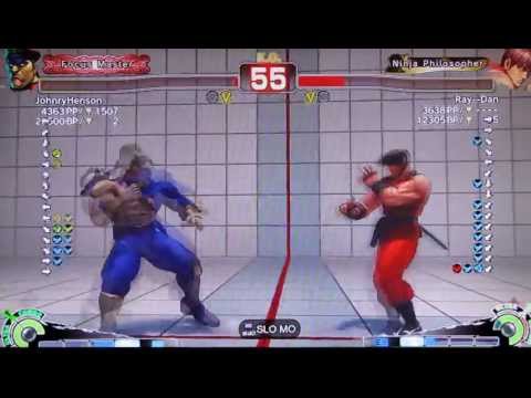 SSF4AE: JohnryHenson [Bison] vs Ray--Dan [Guy] PSN
