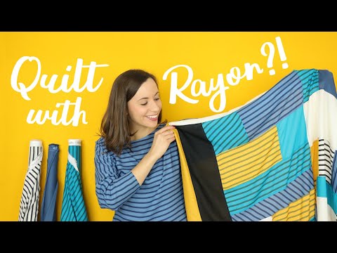 SEWING A QUILT WITH RAYON - How to Sew with Rayon Fabrics | DIY Home Decor