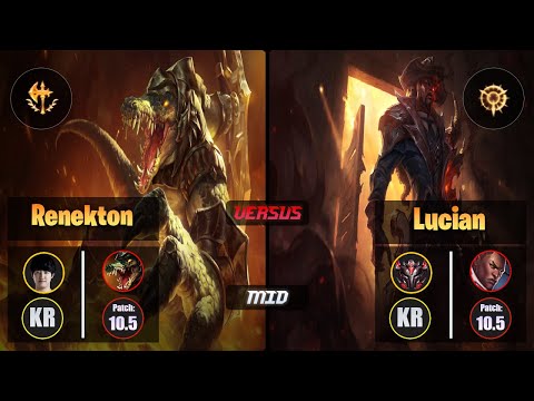Khan RENEKTON (Mid) [Conqueror] VS LUCIAN - Grandmaster KR Patch 10.5