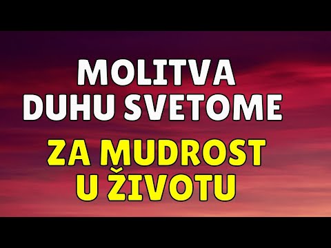 MOLITVA KOJA SE USLIŠAVA - ISUS JE OBEĆAO DUHA SVETOGA ONIMA KOJI GA ZAIŠTU