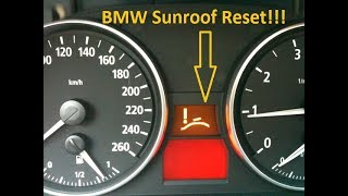Sunroof won&#39;t close! No Problem! Reset your BMW sunroof!!