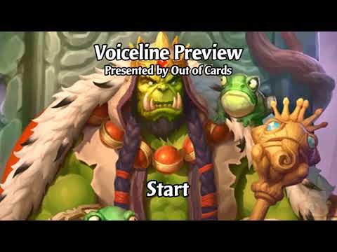 Frog Prince Thrall Voicelines Preview - Hearthstone Fairy Tale Hero Skin