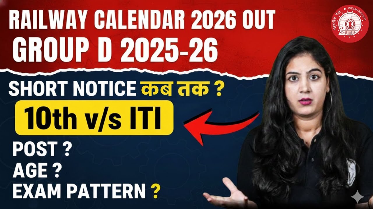 RRB Group D New Vacancy 2025-26 | 10th v/s ITI क्या होगी योग्यता ? | Railway Group D Notification