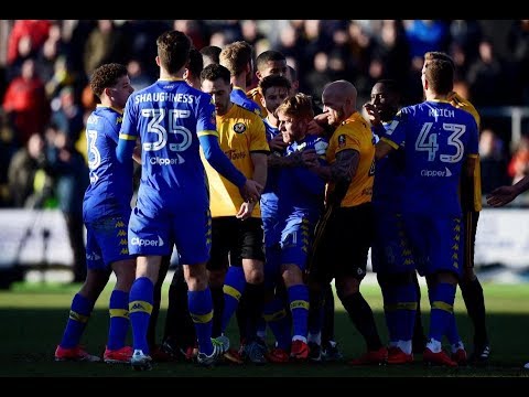 Leeds forward Samu Saiz banned for six matches for spitting at Newport’s Robbie Willmott
