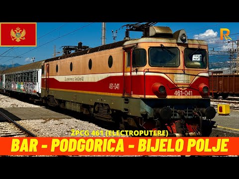 Cab Ride Bar - Bijelo Polje (Beograd - Bar Railway, Montenegro, June 2025) train driver's view 4K