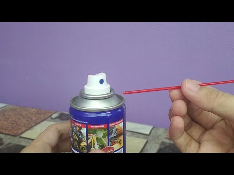 how to attach the straw of WD-40
