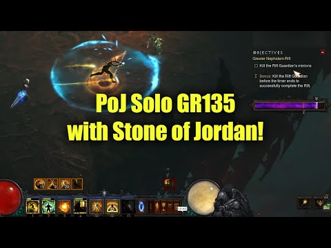PoJ Tempest Rush GR135 Solo with Stone of Jordan! (Season 23 Monk)