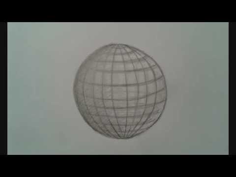 Exploring Non-Euclidean Space - Sphere Sketch With X, Y, Z Axes