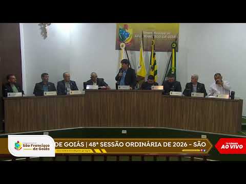 48ª SESSÃO ORDINÁRIA DE 2026 - SÃO FRANCISCO DE GOIÁS