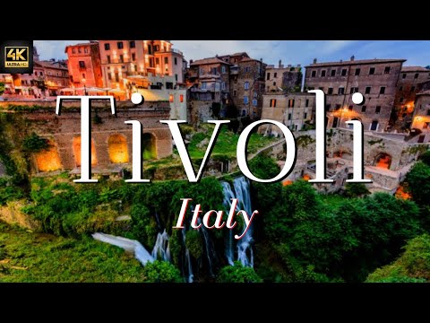 Tivoli Italy, Drone of Tivoli in 4k, Gardens & Fountains & Villa D'Este