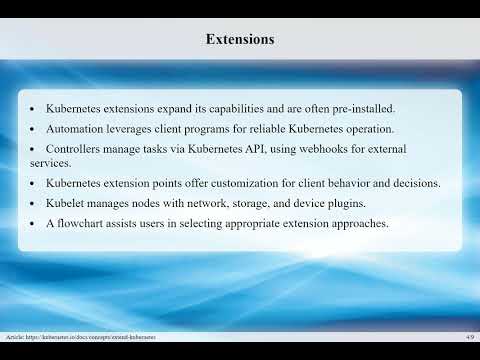 1.13 Extending Kubernetes