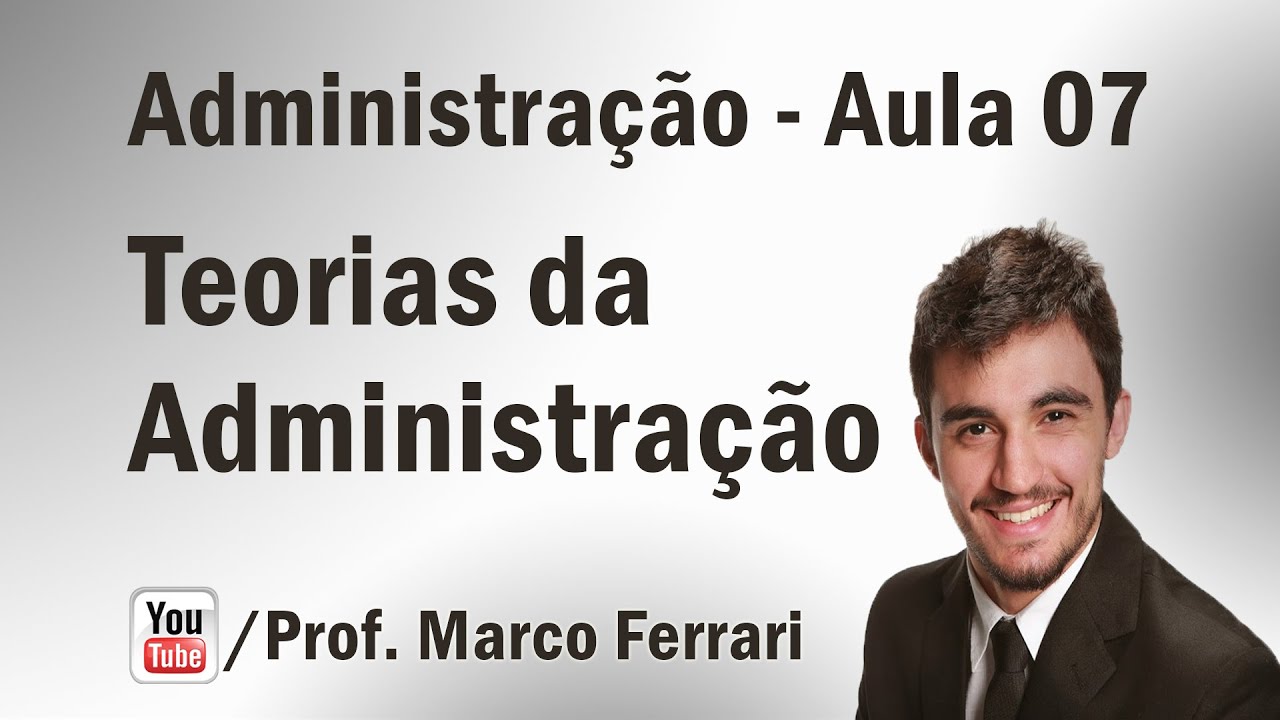 Administração - Aula 07  (Teorias da Administração)