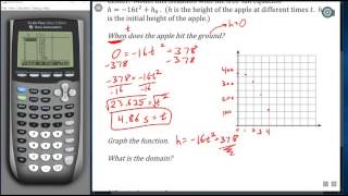 Algebra 2 - 4.5 - Free Fall