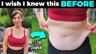 I wish I knew these 4 things BEFORE starting my 130 pound WEIGHT LOSS JOURNEY