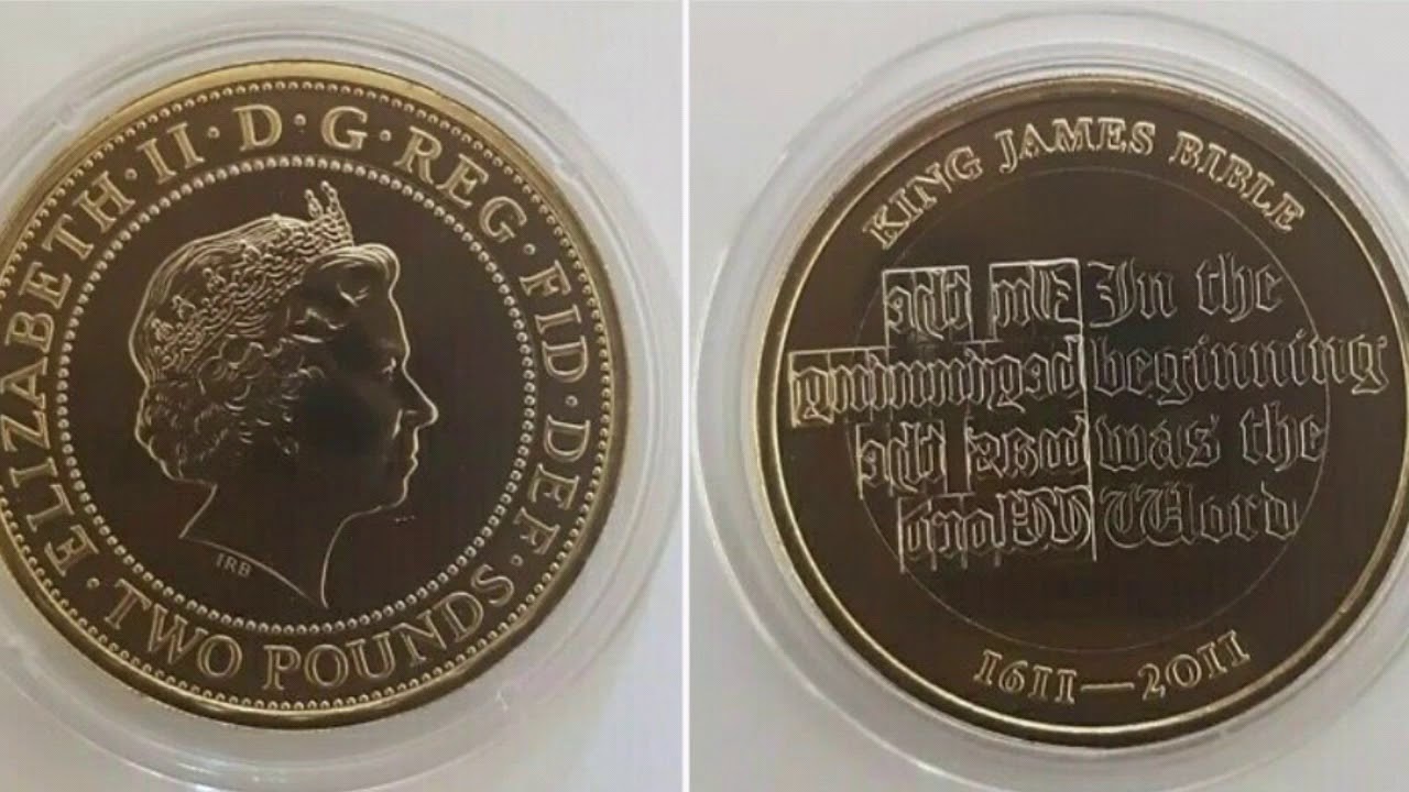 Watch video UK 2011 £2 Coin KING JAMES BIBLE WORTH Now UK 2011 £2 Coin KING JAMES BIBLE WORTH