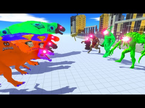 Elite Scourge Ogre Lord Minotaur & Ghor vs Huge Armies Defend City - Animal Revolt Battle Simulator