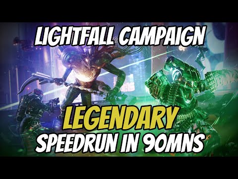 Lightfall SOLO LEGENDARY Campaign Speedrun WR [1:32:38] | Destiny 2