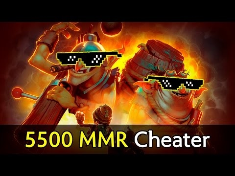 5500 MMR cheater Techies with multiple scripts/cheats/hacks