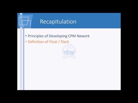 CPM Problem Worked out Lecture 31   20 Oct 2015