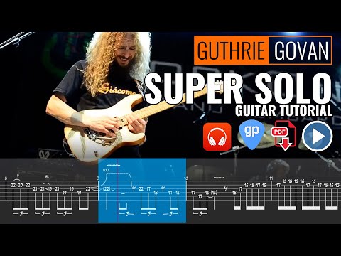 Guthrie Govan Solo Live Animated Tab - Lesson Tutorial