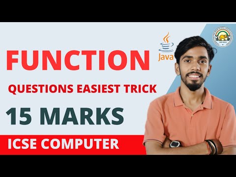 Function Constructor Questions Computer Class 10 ICSE ISC Java Programming