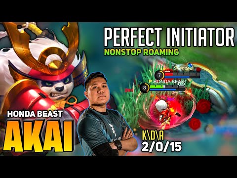 Akai Perfect Initiator Non Stop Roaming | By Honda Beast - Mobile Legends