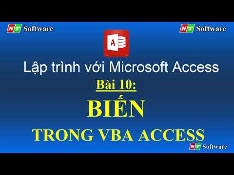 bài 10: BIẾN TRONG VBA ACCESS - Học Microsoft Access