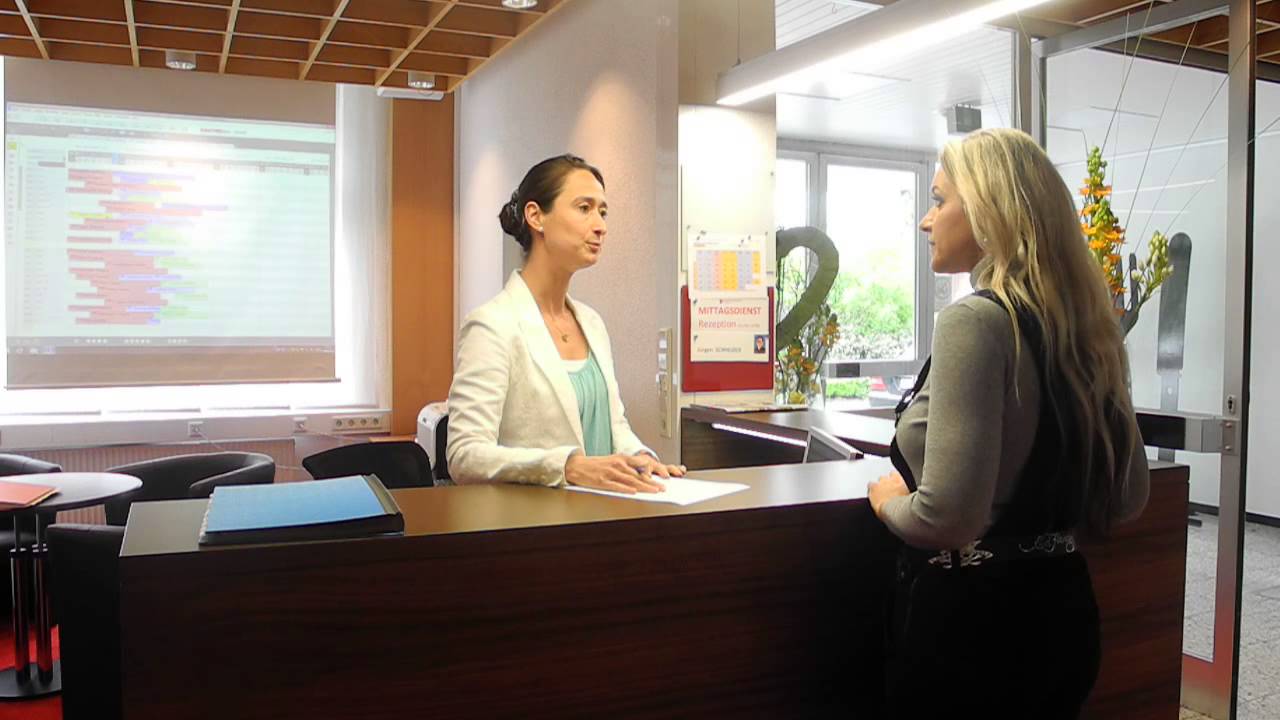 Interessantes Rollenspiel an einer Rezeption (LBS-Lochau)