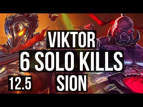 VIKTOR vs SION (TOP) (DEFEAT) | 6 solo kills, 1.5M mastery, 500+ games | NA Master | 12.5