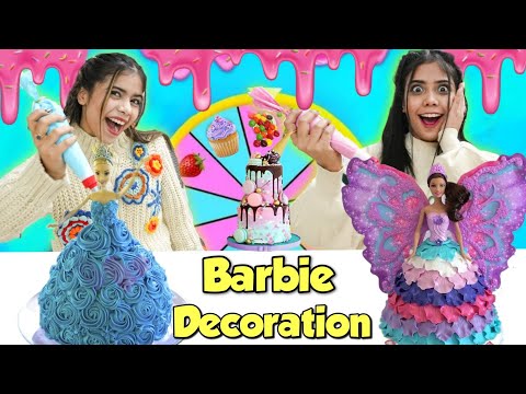 Barbie Cake Decorating Challenge!! Who did it better? 😍🎂